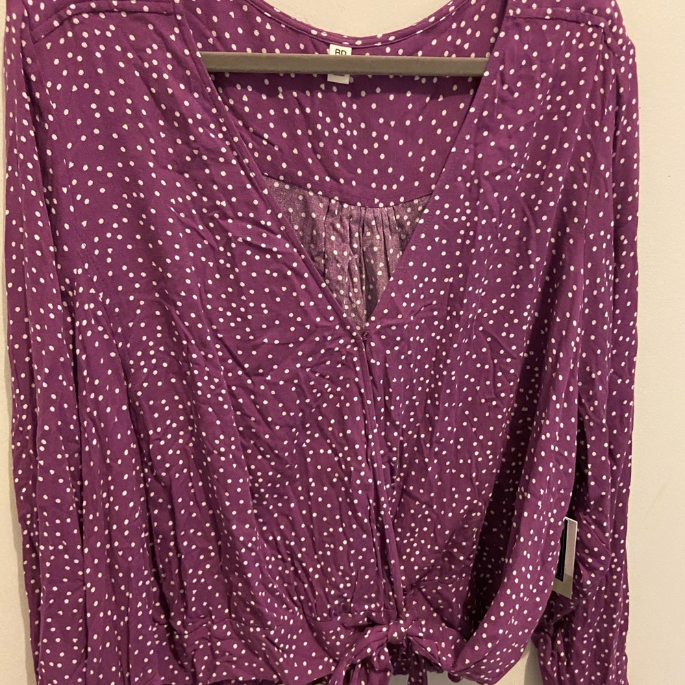 BP purple wrap top